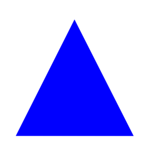 niebieski trójkąt