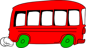 czerwony autobus
